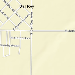 Del Rey California Street Map