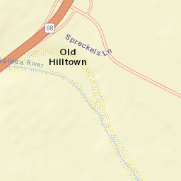 Old Hilltown California Street Map