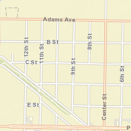 Orange Cove California Street Map