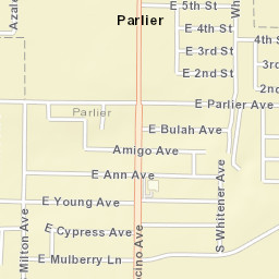 13396-13402 E Cypress Ave Parlier Street Map