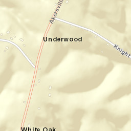 Underwood Tennessee Street Map