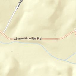 Clementsville Tennessee Street Map