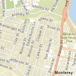 Monterey California Street Map