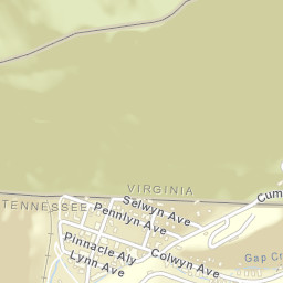 Cumberland Gap Tennessee Street Map