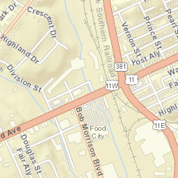 Division St, Bristol, VA 24201, USA Street Map
