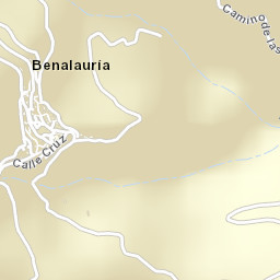 Benalauría Street Map