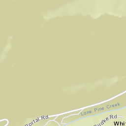 Whitney Portal California Street Map