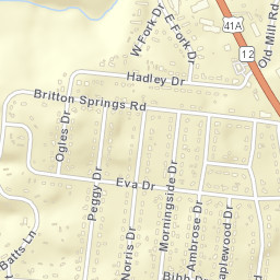 West Fork Hills Tennessee Street Map
