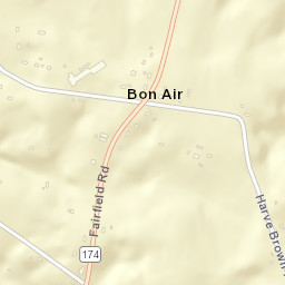 Bon Air Tennessee Street Map