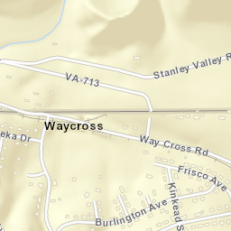 Waycross Tennessee Street Map