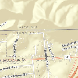 Morrison City Tennessee Street Map