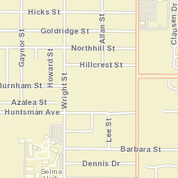 3512-3518 Willow St Selma CA Street Map