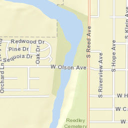 1273 West Olson Avenue Reedley CA Street Map