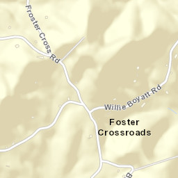 Foster Crossroads Tennessee Street Map