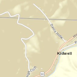 Kidwell Tennessee Street Map