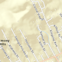 Harmony Hills Tennessee Street Map
