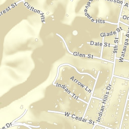 Sugarville Tennessee Street Map