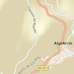 Algatocín Street Map