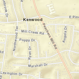 Northwood Terrace Tennessee Street Map