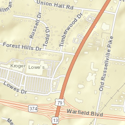 Saint Bethlehem Tennessee Street Map