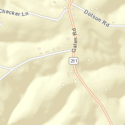 Galen Tennessee Street Map