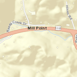 Mill Point Tennessee Street Map