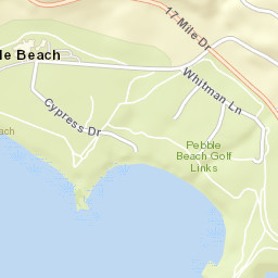Pebble Beach California Street Map