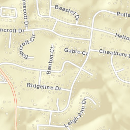 Peachers Mill Tennessee Street Map