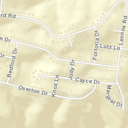 Wedgewood Estates Tennessee Street Map