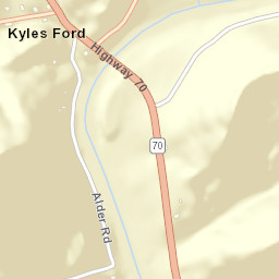 Kyles Ford Tennessee Street Map
