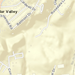 Cedar Valley Tennessee Street Map
