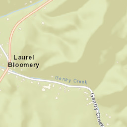 Laurel Bloomery Tennessee Street Map