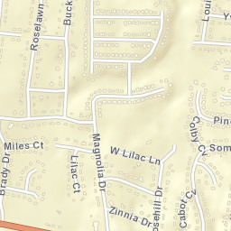 Rosehill Estates Tennessee Street Map