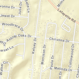 Morrison Estates Tennessee Street Map