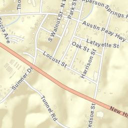 Westmoreland Tennessee Street Map