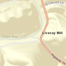 Livesay Mill Tennessee Street Map