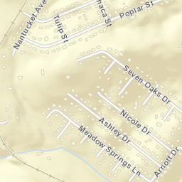 Ponderosa Estates Tennessee Street Map