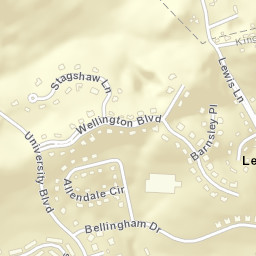 Allandale Tennessee Street Map