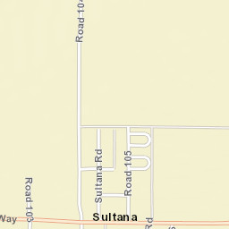 Sultana California Street Map
