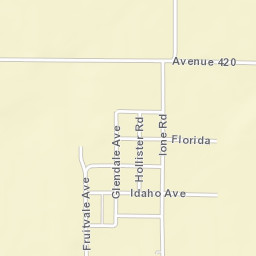 East Orosi California Street Map