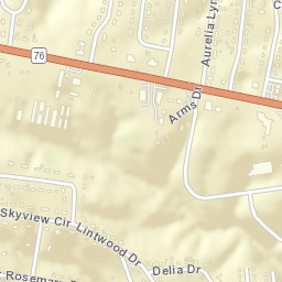 Lintwood Heights Tennessee Street Map