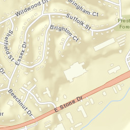 Preston Forest Tennessee Street Map