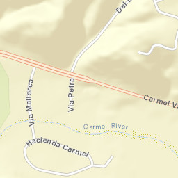Hacienda Carmel California Street Map