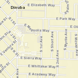 400-474 East Tulare Street, Dinuba, CA Street Map