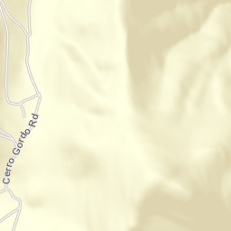 Cerro Gordo Road California America Street Map