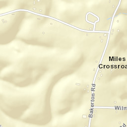 Miles Crossroads Tennessee Street Map