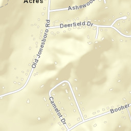 Deerfield Acres Tennessee Street Map
