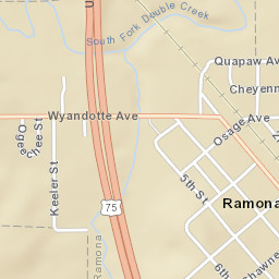 498 6th Ramona OK 74061 America Street Map