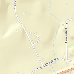 Town Creek Tennessee Street Map