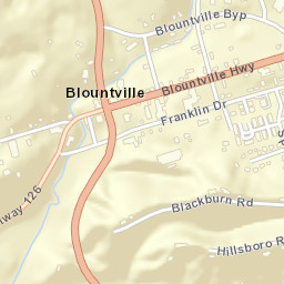 Blountville Tennessee Street Map